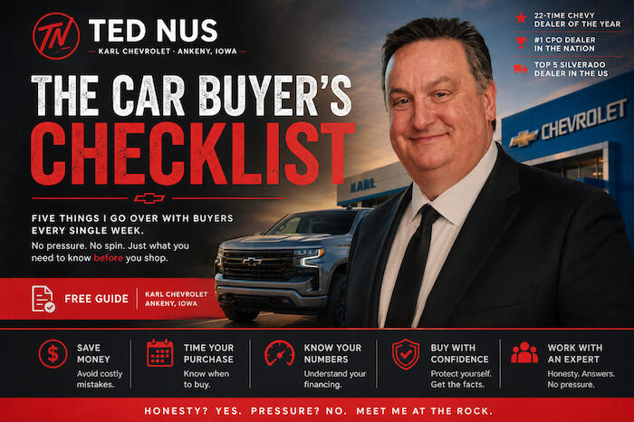 Ted Nus Karl Chevrolet Ankeny Iowa